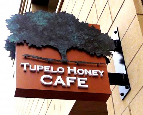 exterior sign at tupelo honey cafe