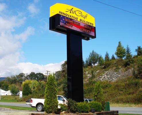 pylon sign at innovative builders