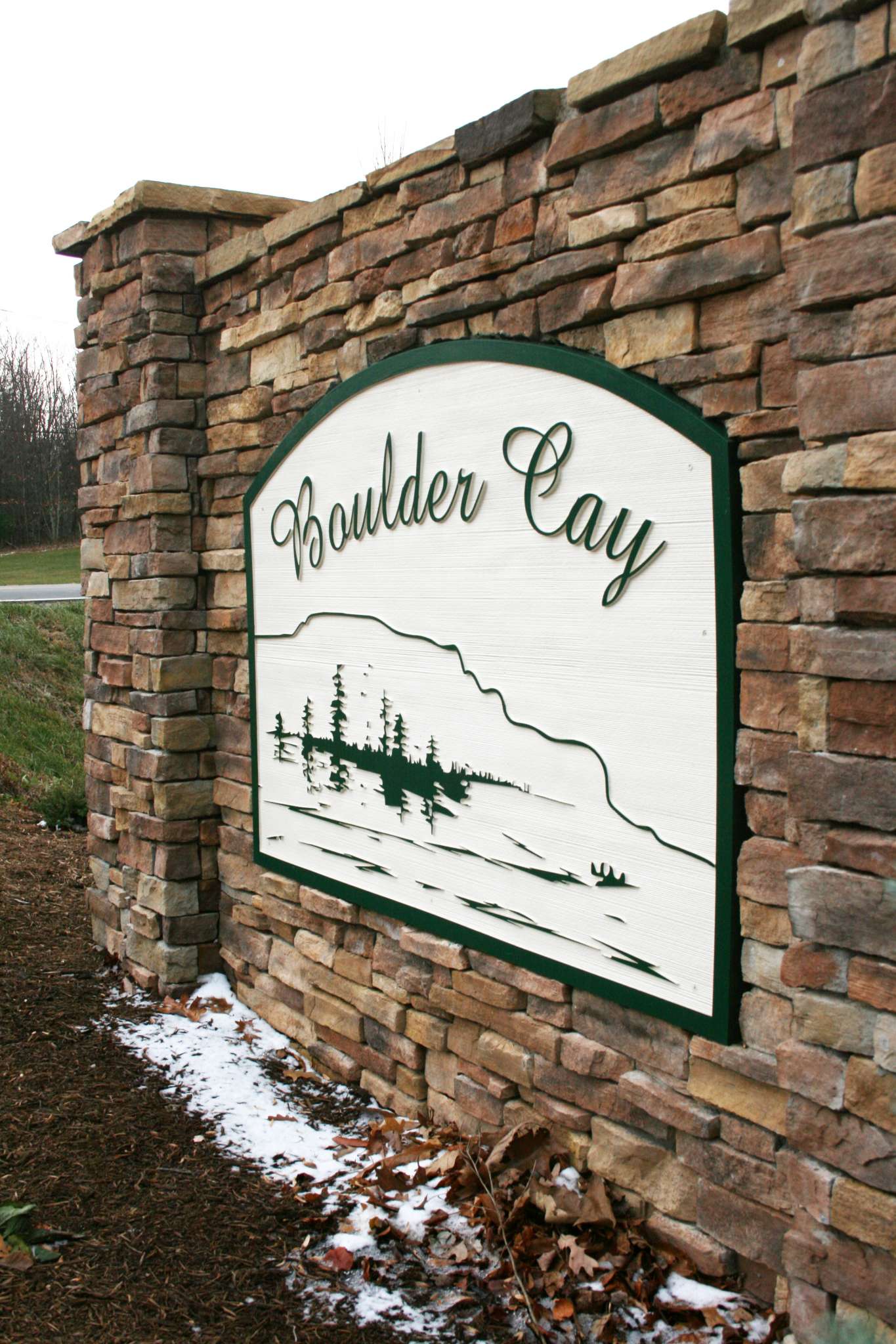 monument sign at boulder cay