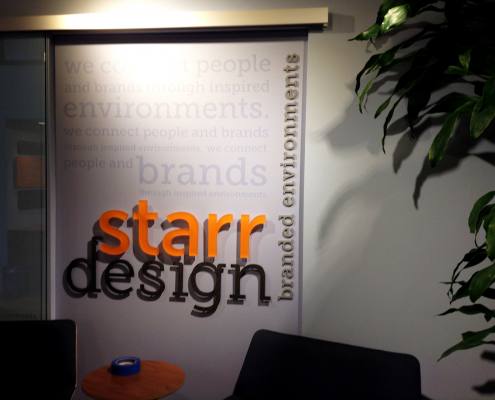 interior sign at starr design