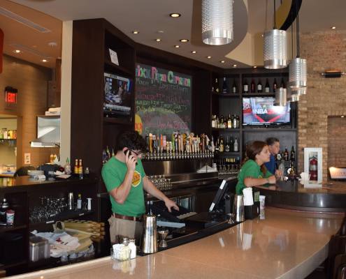 interior bar at brixx pizza